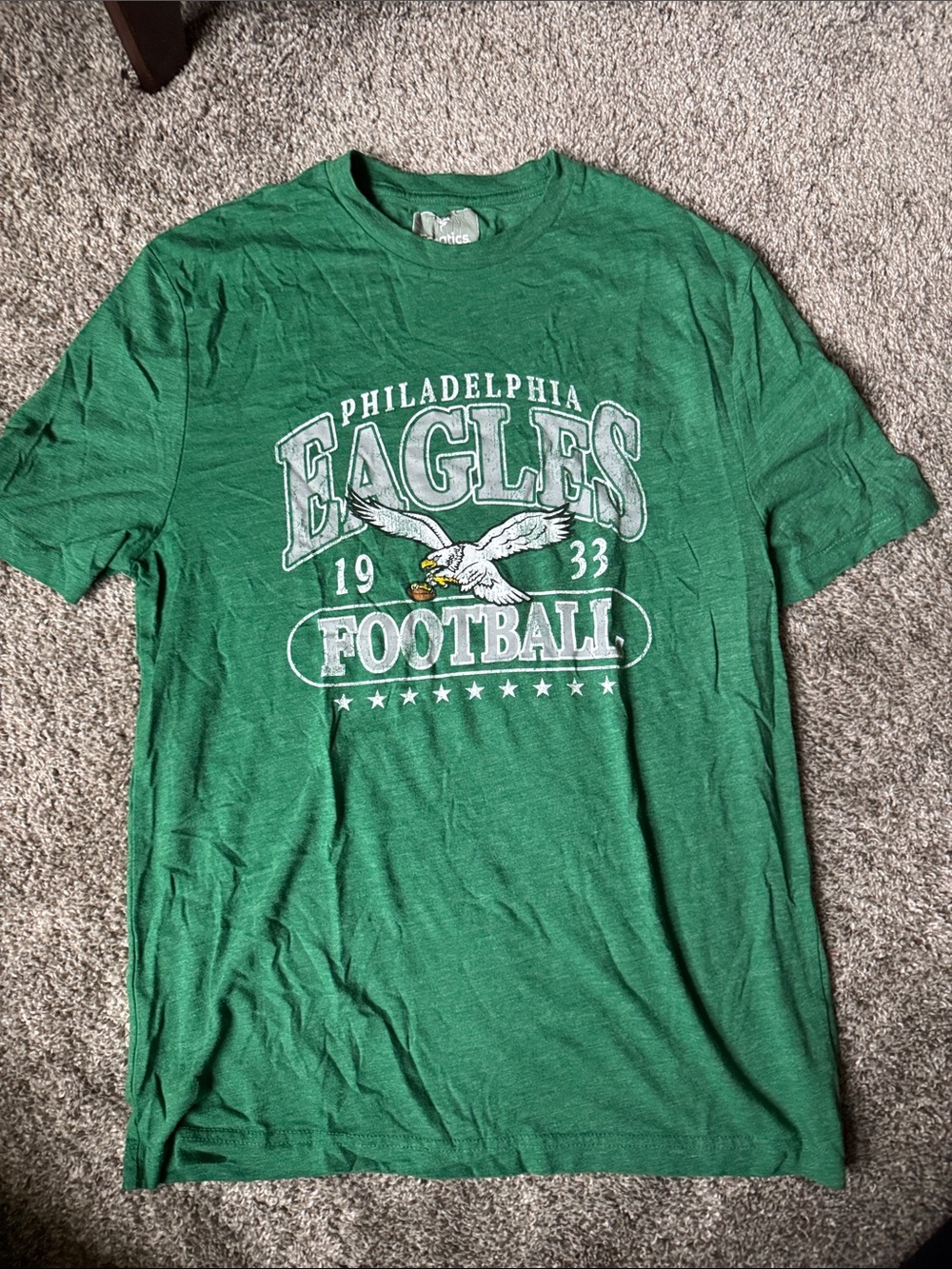 Fanatics Philadelphia Eagles Green Short Sleeve Tee